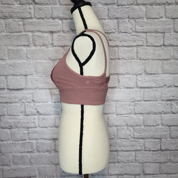 Lululemon Sports Bra Nulu And Mesh Yoga Bra Spiced Chai Strappy Back Size 6 - Picture 4 of 8